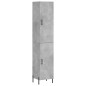 Highboard Betongrau 34,5x34x180 cm Holzwerkstoff Highboard Betongrau 34,5x34x180 cm Holzwerkstoff