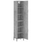 Highboard Betongrau 34,5x34x180 cm Holzwerkstoff Highboard Betongrau 34,5x34x180 cm Holzwerkstoff