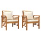 4-tlg. Garten-Lounge-Set mit Kissen Massivholz Akazie 4-tlg. Garten-Lounge-Set mit Kissen Massivholz Akazie