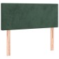 vidaXL Boxspringbett mit Matratze Dunkelgrün 90x190 cm Samt vidaXL Boxspringbett mit Matratze Dunkelgrün 90x190 cm Samt