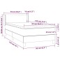 vidaXL Boxspringbett mit Matratze Dunkelgrün 90x190 cm Samt vidaXL Boxspringbett mit Matratze Dunkelgrün 90x190 cm Samt