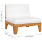 vidaXL 6-tlg. Garten-Lounge-Set mit Kissen Massivholz Akazie vidaXL 6-tlg. Garten-Lounge-Set mit Kissen Massivholz Akazie