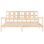 Bettgestell mit Kopfteil 180x200 cm Massivholz Bettgestell mit Kopfteil 180x200 cm Massivholz
