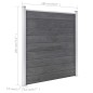 Gartenzaun WPC 699x186 cm Grau Gartenzaun WPC 699x186 cm Grau