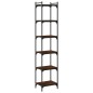 vidaXL Bücherregal 6 Böden Braun Eiche-Optik 40x30x188cm Holzwerkstoff vidaXL Bücherregal 6 Böden Braun Eiche-Optik 40x30x188cm Holzwerkstoff
