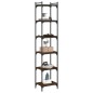 vidaXL Bücherregal 6 Böden Braun Eiche-Optik 40x30x188cm Holzwerkstoff vidaXL Bücherregal 6 Böden Braun Eiche-Optik 40x30x188cm Holzwerkstoff