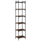vidaXL Bücherregal 6 Böden Braun Eiche-Optik 40x30x188cm Holzwerkstoff vidaXL Bücherregal 6 Böden Braun Eiche-Optik 40x30x188cm Holzwerkstoff