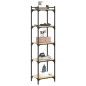 vidaXL Bücherregal 5 Böden Sonoma-Eiche 40x30x154 cm Holzwerkstoff vidaXL Bücherregal 5 Böden Sonoma-Eiche 40x30x154 cm Holzwerkstoff