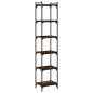 vidaXL Bücherregal 6 Böden Räuchereiche 40x30x188 cm Holzwerkstoff vidaXL Bücherregal 6 Böden Räuchereiche 40x30x188 cm Holzwerkstoff