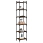 vidaXL Bücherregal 6 Böden Räuchereiche 40x30x188 cm Holzwerkstoff vidaXL Bücherregal 6 Böden Räuchereiche 40x30x188 cm Holzwerkstoff