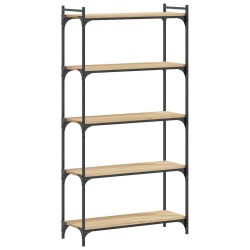vidaXL Bücherregal 5 Böden Sonoma-Eiche 80x30x154 cm Holzwerkstoff