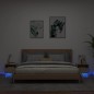 vidaXL Nachttische mit LED-Leuchten 2 Stk. Sonoma Eiche 40x39x37 cm vidaXL Nachttische mit LED-Leuchten 2 Stk. Sonoma Eiche 40x39x37 cm