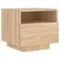 vidaXL Nachttische mit LED-Leuchten 2 Stk. Sonoma Eiche 40x39x37 cm vidaXL Nachttische mit LED-Leuchten 2 Stk. Sonoma Eiche 40x39x37 cm