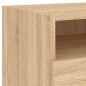 vidaXL Nachttische mit LED-Leuchten 2 Stk. Sonoma Eiche 40x39x37 cm vidaXL Nachttische mit LED-Leuchten 2 Stk. Sonoma Eiche 40x39x37 cm