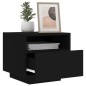vidaXL Nachttische mit LED-Leuchten 2 Stk. Schwarz 40x39x37 cm vidaXL Nachttische mit LED-Leuchten 2 Stk. Schwarz 40x39x37 cm