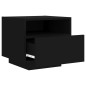 vidaXL Nachttische mit LED-Leuchten 2 Stk. Schwarz 40x39x37 cm vidaXL Nachttische mit LED-Leuchten 2 Stk. Schwarz 40x39x37 cm