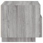 vidaXL Nachttisch mit LED-Leuchten Grau Sonoma 40x39x37 cm vidaXL Nachttisch mit LED-Leuchten Grau Sonoma 40x39x37 cm