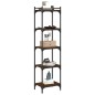 vidaXL Bücherregal 5 Böden Braun Eiche-Optik 40x30x154cm Holzwerkstoff vidaXL Bücherregal 5 Böden Braun Eiche-Optik 40x30x154cm Holzwerkstoff
