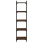 vidaXL Bücherregal 5 Böden Braun Eiche-Optik 40x30x154cm Holzwerkstoff vidaXL Bücherregal 5 Böden Braun Eiche-Optik 40x30x154cm Holzwerkstoff