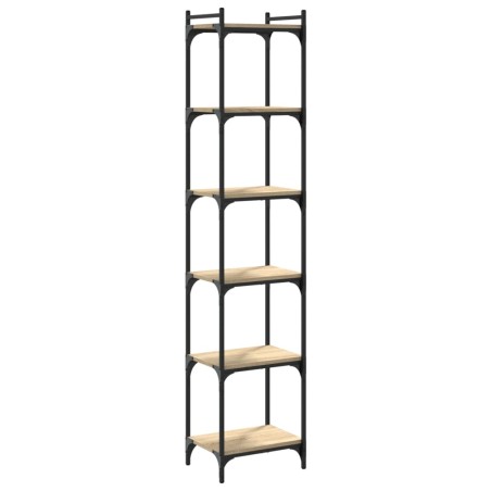 vidaXL Bücherregal 6 Böden Sonoma-Eiche 40x30x188 cm Holzwerkstoff