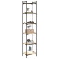 vidaXL Bücherregal 6 Böden Sonoma-Eiche 40x30x188 cm Holzwerkstoff vidaXL Bücherregal 6 Böden Sonoma-Eiche 40x30x188 cm Holzwerkstoff