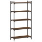 vidaXL Bücherregal 5 Böden Braun Eiche-Optik 80x30x154cm Holzwerkstoff vidaXL Bücherregal 5 Böden Braun Eiche-Optik 80x30x154cm Holzwerkstoff