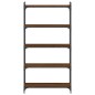 vidaXL Bücherregal 5 Böden Braun Eiche-Optik 80x30x154cm Holzwerkstoff vidaXL Bücherregal 5 Böden Braun Eiche-Optik 80x30x154cm Holzwerkstoff