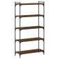 vidaXL Bücherregal 5 Böden Braun Eiche-Optik 80x30x154cm Holzwerkstoff vidaXL Bücherregal 5 Böden Braun Eiche-Optik 80x30x154cm Holzwerkstoff