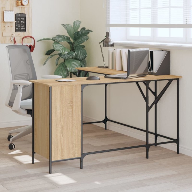 vidaXL Schreibtisch Sonoma-Eiche 141x141x75 cm Holzwerkstoff vidaXL Schreibtisch Sonoma-Eiche 141x141x75 cm Holzwerkstoff
