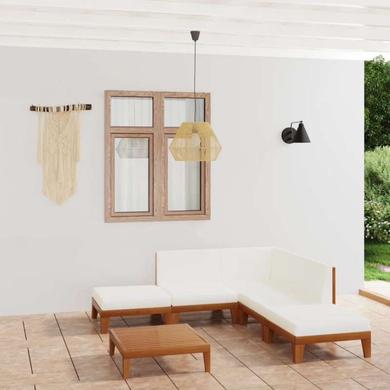 7-tlg. Garten-Lounge-Set mit Kissen Massivholz Akazie 7-tlg. Garten-Lounge-Set mit Kissen Massivholz Akazie