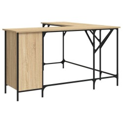 vidaXL Schreibtisch Sonoma-Eiche 141x141x75 cm Holzwerkstoff