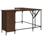 vidaXL Schreibtisch Braun Eichen-Optik 141x141x75 cm Holzwerkstoff vidaXL Schreibtisch Braun Eichen-Optik 141x141x75 cm Holzwerkstoff