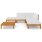 7-tlg. Garten-Lounge-Set mit Kissen Massivholz Akazie 7-tlg. Garten-Lounge-Set mit Kissen Massivholz Akazie