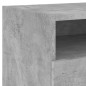 vidaXL Nachttisch mit LED-Leuchten Betongrau 40x39x37 cm vidaXL Nachttisch mit LED-Leuchten Betongrau 40x39x37 cm