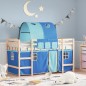 vidaXL Kinderhochbett mit Tunnel Blau 80x200 cm Massivholz Kiefer vidaXL Kinderhochbett mit Tunnel Blau 80x200 cm Massivholz Kiefer