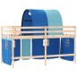 vidaXL Kinderhochbett mit Tunnel Blau 80x200 cm Massivholz Kiefer vidaXL Kinderhochbett mit Tunnel Blau 80x200 cm Massivholz Kiefer