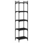 vidaXL Bücherregal 5 Böden Schwarz 40x30x154 cm Holzwerkstoff vidaXL Bücherregal 5 Böden Schwarz 40x30x154 cm Holzwerkstoff