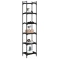 vidaXL Bücherregal 6 Böden Schwarz 40x30x188 cm Holzwerkstoff vidaXL Bücherregal 6 Böden Schwarz 40x30x188 cm Holzwerkstoff