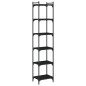 vidaXL Bücherregal 6 Böden Schwarz 40x30x188 cm Holzwerkstoff vidaXL Bücherregal 6 Böden Schwarz 40x30x188 cm Holzwerkstoff