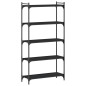 vidaXL Bücherregal 5 Böden Schwarz 80x30x154 cm Holzwerkstoff vidaXL Bücherregal 5 Böden Schwarz 80x30x154 cm Holzwerkstoff