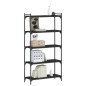 vidaXL Bücherregal 5 Böden Schwarz 80x30x154 cm Holzwerkstoff vidaXL Bücherregal 5 Böden Schwarz 80x30x154 cm Holzwerkstoff