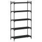 vidaXL Bücherregal 5 Böden Schwarz 80x30x154 cm Holzwerkstoff vidaXL Bücherregal 5 Böden Schwarz 80x30x154 cm Holzwerkstoff