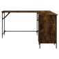 vidaXL Schreibtisch Räuchereiche 141x141x75 cm Holzwerkstoff vidaXL Schreibtisch Räuchereiche 141x141x75 cm Holzwerkstoff
