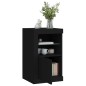 vidaXL Beistellschränke mit LED-Leuchten 2 Stk. Schwarz Holzwerkstoff vidaXL Beistellschränke mit LED-Leuchten 2 Stk. Schwarz Holzwerkstoff