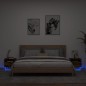 vidaXL Nachttische mit LED-Leuchten 2 Stk. Räuchereiche 40x39x37 cm vidaXL Nachttische mit LED-Leuchten 2 Stk. Räuchereiche 40x39x37 cm