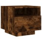 vidaXL Nachttische mit LED-Leuchten 2 Stk. Räuchereiche 40x39x37 cm vidaXL Nachttische mit LED-Leuchten 2 Stk. Räuchereiche 40x39x37 cm