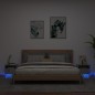 vidaXL Nachttische mit LED-Leuchten 2 Stk. Betongrau 40x39x37 cm vidaXL Nachttische mit LED-Leuchten 2 Stk. Betongrau 40x39x37 cm