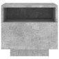vidaXL Nachttische mit LED-Leuchten 2 Stk. Betongrau 40x39x37 cm vidaXL Nachttische mit LED-Leuchten 2 Stk. Betongrau 40x39x37 cm