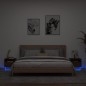 vidaXL Nachttische mit LED-Leuchten 2 Stk. Braun Eiche 40x39x37 cm vidaXL Nachttische mit LED-Leuchten 2 Stk. Braun Eiche 40x39x37 cm