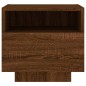 vidaXL Nachttische mit LED-Leuchten 2 Stk. Braun Eiche 40x39x37 cm vidaXL Nachttische mit LED-Leuchten 2 Stk. Braun Eiche 40x39x37 cm